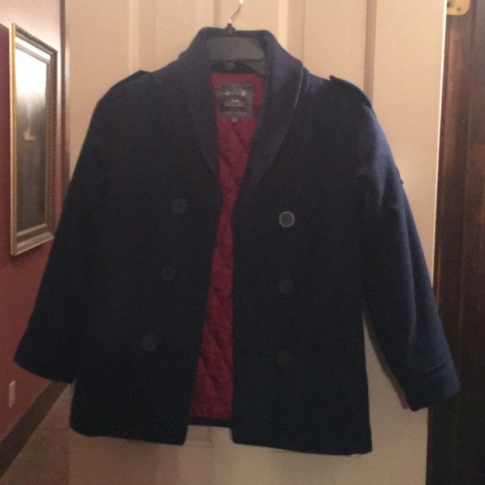 Boys’ wool pea coat /pilot’s coat size 10
